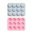 12 Grid Flower Shape Ice Cube Jelly Pudding Cake Baking Tray Mold image