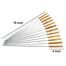 12 Pcs BBQ Stick - Brown and Silver image