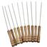 12 Pcs BBQ Stick - Brown and Silver image