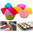 12pcs/lot 7cm Silicone Reusable Cake Mold Muffin Cupcake Jelly Baking Nonstick Maker Mould Pastry Holder Cup Cooking Tools image