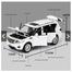 1:32 Nissan Patrol Y62 SUV Diecast Metal Car Model 6 open Alloy Car for Kids Toys and Collators image