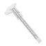 150mm Plastic Slide Caliper, Double Scale Vernier Caliper – White Color image