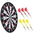 18inchDouble Sided Flocking Dart Board Including Free 6 Darts (multicolor). image