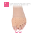 1Pair Toe Separators of Gel Bunion Corrector for Relieving Forefoot Pain,Overlapping Toes,Silicone Bunion Splints Toe Protection image