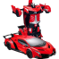 1: 12 remote control deformation simulation vehicle, New Transformation Car Toy Lamborghini Car Robot for Kids, RC Car One Button Transforms into Robot, Remote Control Transforming Robot for boy girl kids image