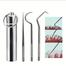 1 Set Toothpick Set Metal Stainless Steel Oral Cleaning Tooth Flossing Portable Toothpick Floss Teeth Cleaner with Storage Tube image
