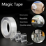 1mm Thick 3cm Wide 1Meter Long/3.8 Tube Core Clear Nano Double Side Adhesive Tape- 1pcs image