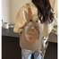 2025 New Hot Women’s Backpacks Designer High Quality Soft Nylon Simple Fashion Bag(Grey) image