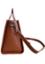 Tan Color Square Leather Handbag SB-HB510 image