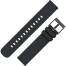 22mm Soft Silicone Watch Strap Band for Smart Watch -Black image