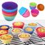 24pcs/lot 7cm Silicone Reusable Cake Mold Muffin Cupcake Jelly Baking Nonstick Maker Mould Pastry Holder Cup Cooking Tools image