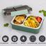 2 Compartment Leak Proof Insulated Stainless Steel BPA Free Insulated Lunch/Tiffin Box image