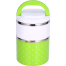 2 Layer Lunch Box Olive and White image