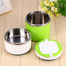 2 Layer Lunch Box Olive and White image
