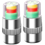 2 Pcs Motorcycle Tire Pressure Valve Cap Sensor Safety Indicator Eye Tire Pressure Inspection Diagnostic Tool image