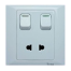 2 Pin socket with light switch (SL series) image