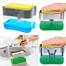 2-in-1 Soap Dispenser Pump and Sponge Caddy for Kitchen Bathroom Soap Dish and Clean Sponge Bathroom Dispenser Tools image