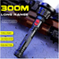 300M Range High Lumen USB Rechargeable LED Flashlight 500 Lumens Tactical Outdoor Torch image