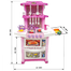 33pcs Happy Little Chef Kitchen Play Set 758B (Pink) -116930008 image