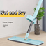 360 Degree Rotatable Self-Wringing Flat Mop With Microfiber Pads image