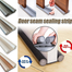 Door Bottom Seal EVA Door Seal Gap Under Door Glue-free SoundProof Windproof Dustproof Foldable Door Bottom Foam Sealing Strip image