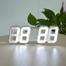 3D LED Digital Wall Alarm Clock 15 Inch Large Snooze Night Light USB Powered image