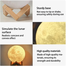 3D Print Moon Lamp LED Night Light Push Switch Creative Moon Light For Bedroom Decoration And Gift With Plastic Frame image