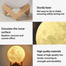 3D Print Moon Lamp Led Night Light Touch Switch Creative Moon Light Bedroom Decoration Gift Wooden Frame 12cm image
