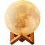 3D Print Moon Lamp LED Night Light Push Switch Creative Moon Light For Bedroom Decoration And Gift With Plastic Frame image