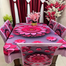 3D Print Premium Dining Table Cloth And Chair Cover Set 7 in 1 image