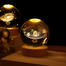 3D Saturn Crystal Ball 6cm With Wooden Frame Engraved Glass Globe Led Night Lamp Solar System Planets Night Light Home Decor Gift For All Ages Solar System 6cm image