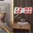 ​3D Wall Clock Digital Alarm Modern Kitchen Electronic Smart USB Power Supply LED Time Date Temperature Display Desktop Bedroom image