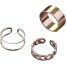 3 Pcs Finger Rings Set for Women / Girls /Couple Rings Silver image
