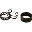 3 Pcs Finger Rings Set for Women / Girls /Couple Rings Black image