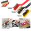 3 Piece Mini Wire Brush Set Steel Brass Nylon Brush For Cleaning image