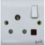 ZAK 3 Pin Round Socket With Switch (Business Series) image