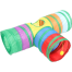 3 Way Rainbow Tunnel Cat Toys Pet Tube Collapsible Play Toy Kitten Toys Cat Playing Toys Indoor Outdoor image