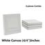3 Pcs Combo of(4″/4″) inches Drawing Canvas White image