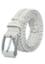 White Plaited Leather Belt image