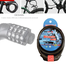 4 Digit Multifunctional Combination Keyless Password Anti-Theft Bicycle Shock Vibration Bike Security Cycling Lock Multicolor image