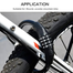 4 Digit Multifunctional Combination Keyless Password Anti-Theft Bicycle Shock Vibration Bike Security Cycling Lock Multicolor image