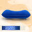 4 In 1 Inflatable Travelling Pillow Set With Eye Mask, Ear Plugs And Pouches (travelling_pillow_1_blue) Blue image
