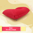 4 In 1 Inflatable Travelling Pillow Set With Eye Mask, Ear Plugs And Pouches (travelling_pillow_1_red) Red image