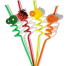 4 Pcs Straw For Kids and Party Useful For Juice Drinks Mock Tail in Attractive Designs (Assorted Print's and Multicolor) image