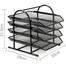 4 Tier Metal Mesh File Rack and Organizer image