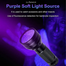 51-LED UV Flashlight 5W Ultraviolet Metal Blacklight For Bank Notes Dog Urine Scorpion Detection Other Spot Without Battery image