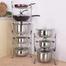 5 Layer Multipurpose Cookware Organizer – Adjustable Pot Rack for Pans, Lids image