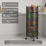 5 Layers Kitchen Rotating Shelf 360 Degree Baskets Fruit Vegetable Storage Rack Floor Round Shelf With Wheels image