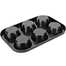 6 Cups Carbon Food Grade Stainless Steel Mini Muffin Bun Tray image