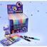 6 Different Color Star Shape Stamp Marker Pen with Star Shape Glitter image